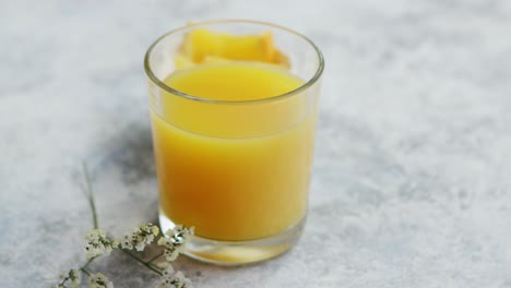 glass of fresh orange juice