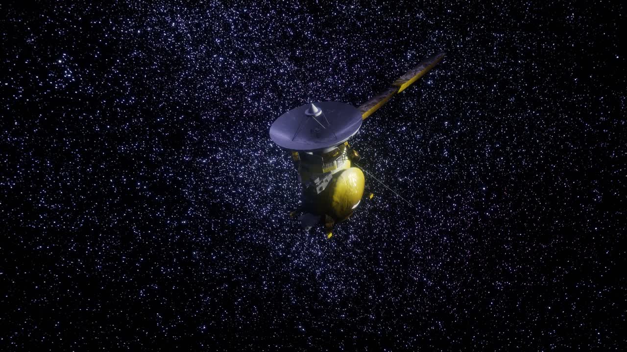 Satellite Cassini is approaching Saturn