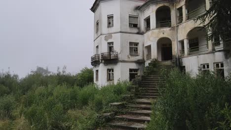 caramulo children sanatorium old abandoned building, portugal. fpv