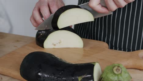 chef cutting eggplant
shot in 2