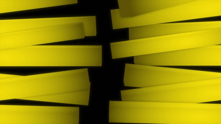Formas geométricas amarillas abstractas