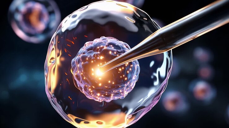 Karmaşık Hücresel Manipülasyon: Gelişmiş Bilimsel Araştırma ve Biyoteknoloji Çalışmaları İçin Bir Hücreye Mikro Pipet Yerleştirme Hassas Sürecini Gözlemlemek