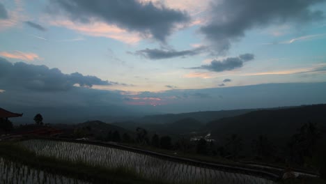 Bali-rice-field-timelapse-at-sunrise