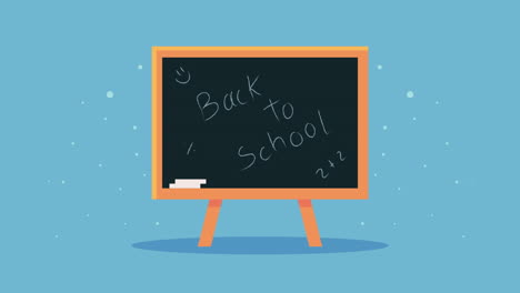 back to school chalkboard illustration