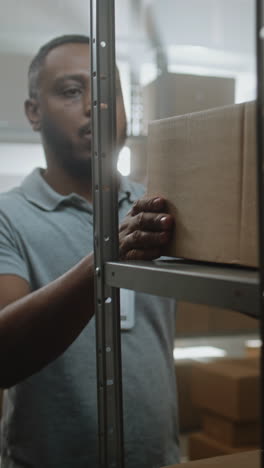 warehouse worker handling boxes