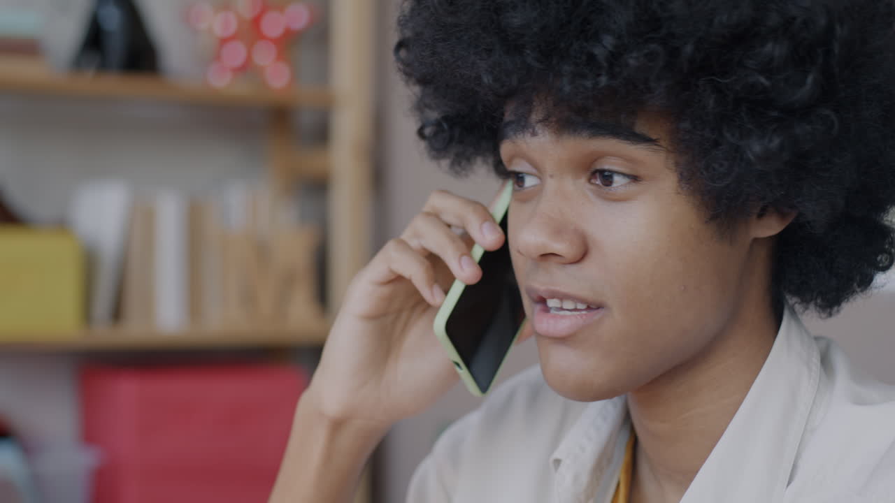 Teenager Talking on Phone