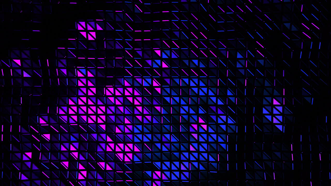 patrón geométrico abstracto con triángulos y colores de neón