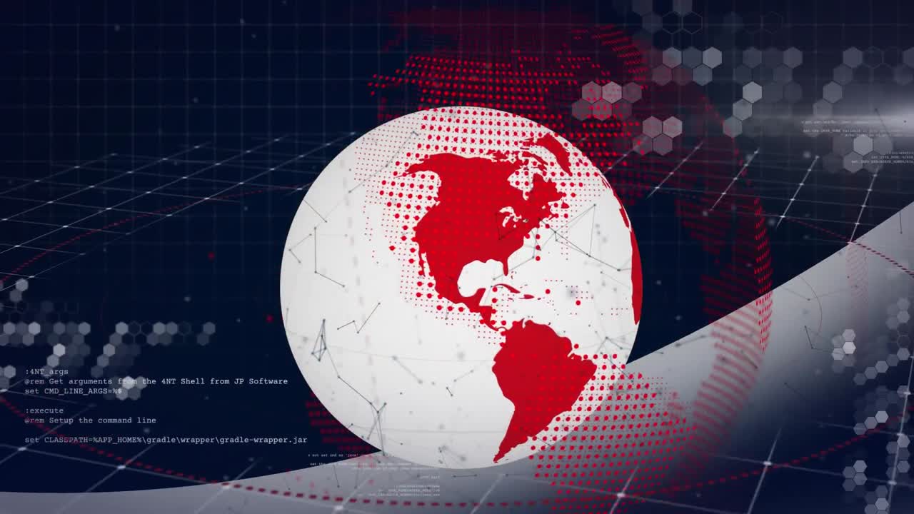 animación del globo con procesamiento de datos
