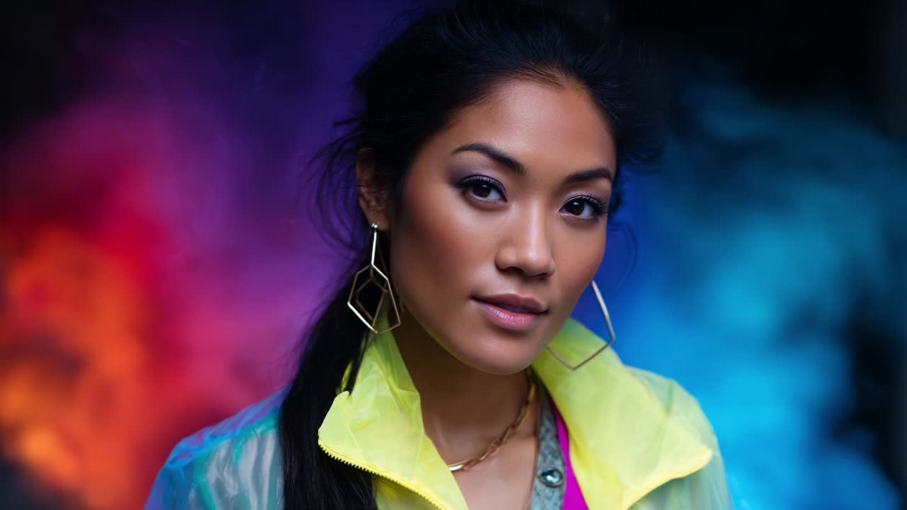 Portrait of a stylish woman with jewelry