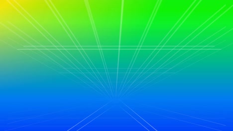 moving grid lines on green background 4k