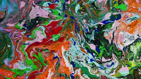 abstract marbled acrylic painting