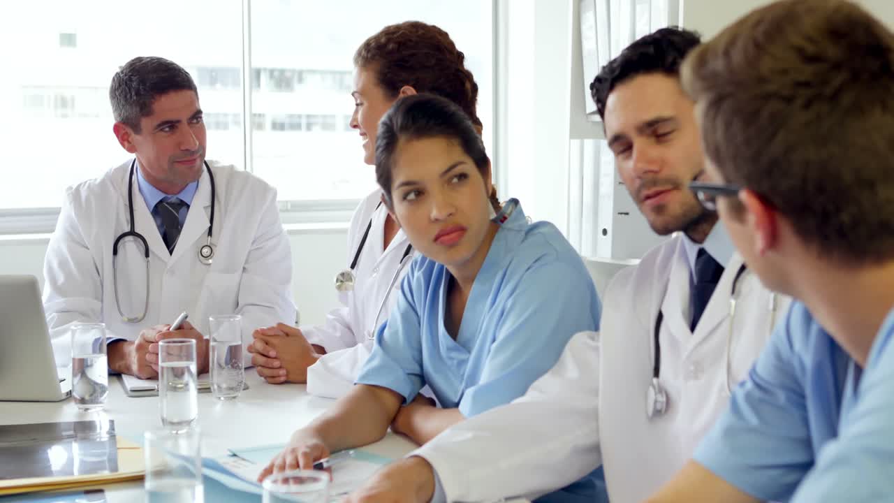 Medical team having a meeting