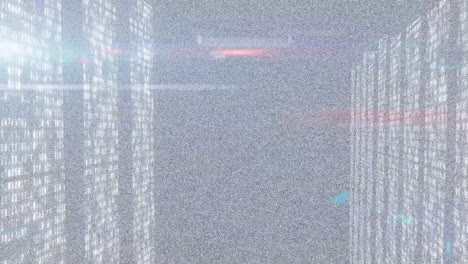 Animation-of-digital-interface-on-screen-with-lines-and-glitch