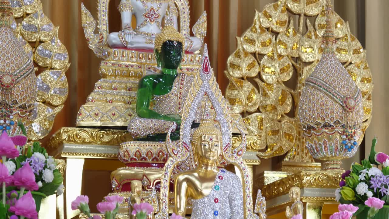 Buddha Statue Coverd with Jewelry