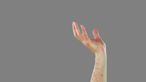 close-up of hands gesturing