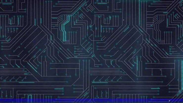 Animation of network of connections over interference