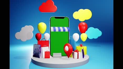 modelo de interfaz de compras de aplicaciones móviles