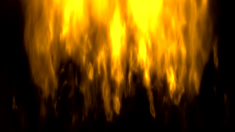 animación digital de partículas de fuego