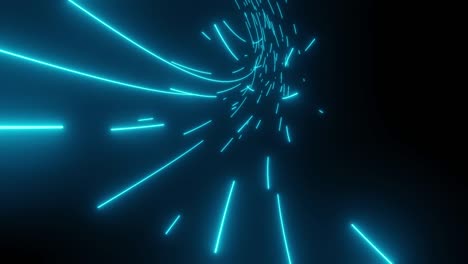 motion graphic 4k seamless loop of flying into digital technologic tunnel. futuristic technology abstract background with lines for network, big data, data center, server, internet, speed.