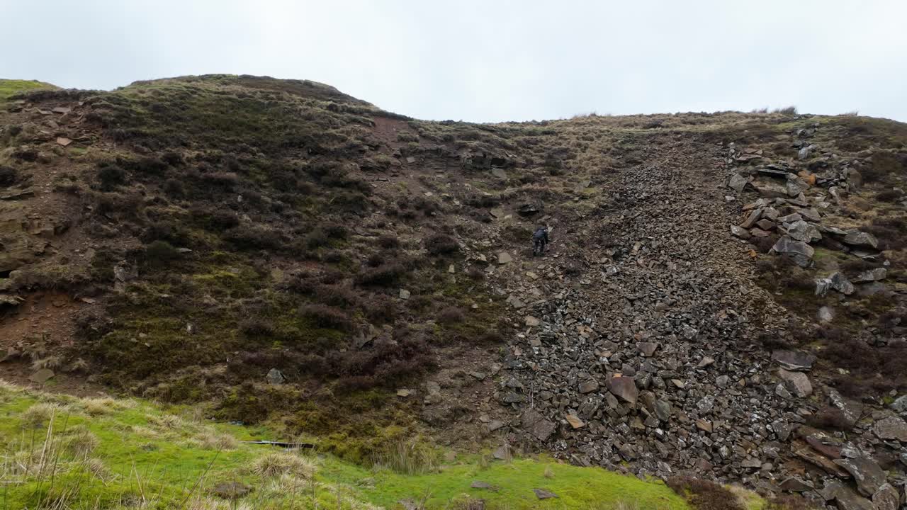 los páramos de yorkshire en el campo inglés