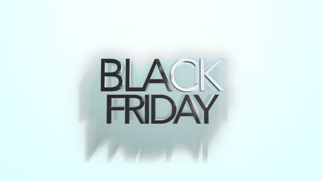 vibrant and modern black friday text on white gradient