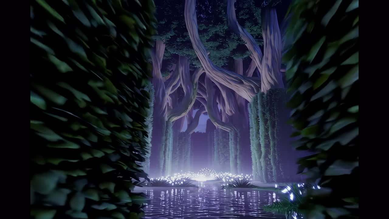 Enchanted Forest at Night