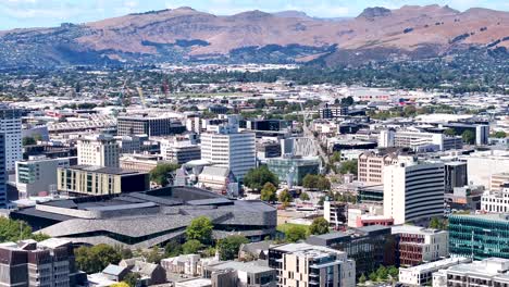 te pae centro de convenciones de christchurch y otros edificios en el centro de la ciudad