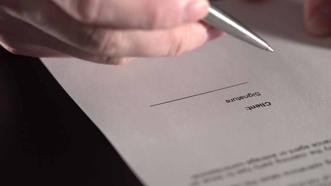 firma de un contrato