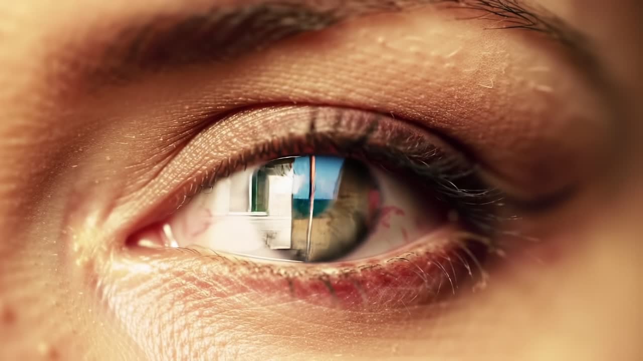 A Deep Glimpse into Perception: The Intriguing Connection Between Human Vision and the Surrounding Environment Captured in Two Compelling Frames