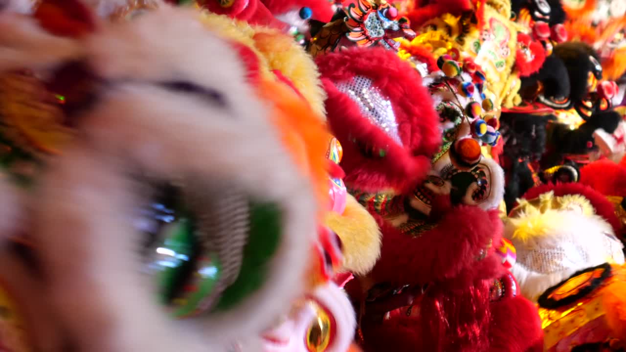Lion dancers and Lunar New Year