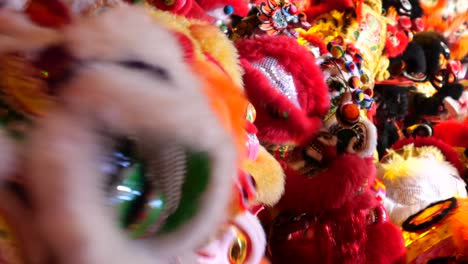 lion dancers and lunar new year