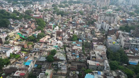 varanasi city bird eye view in uttar pradesh in india