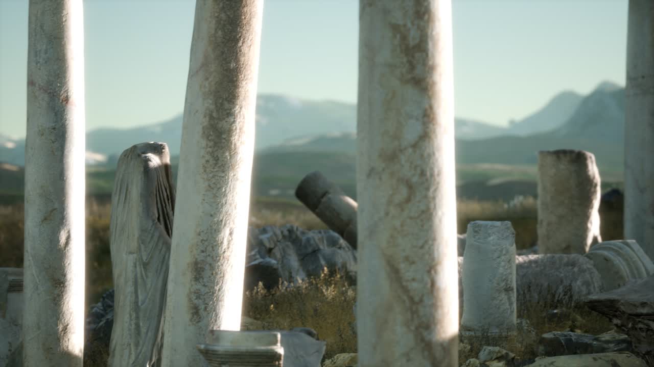 el antiguo templo griego en italia