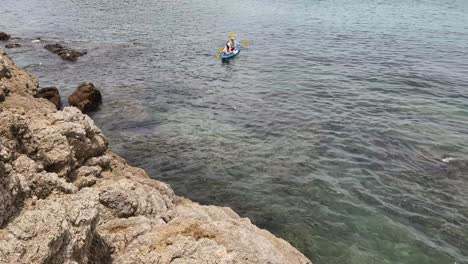 kayaking on the coast