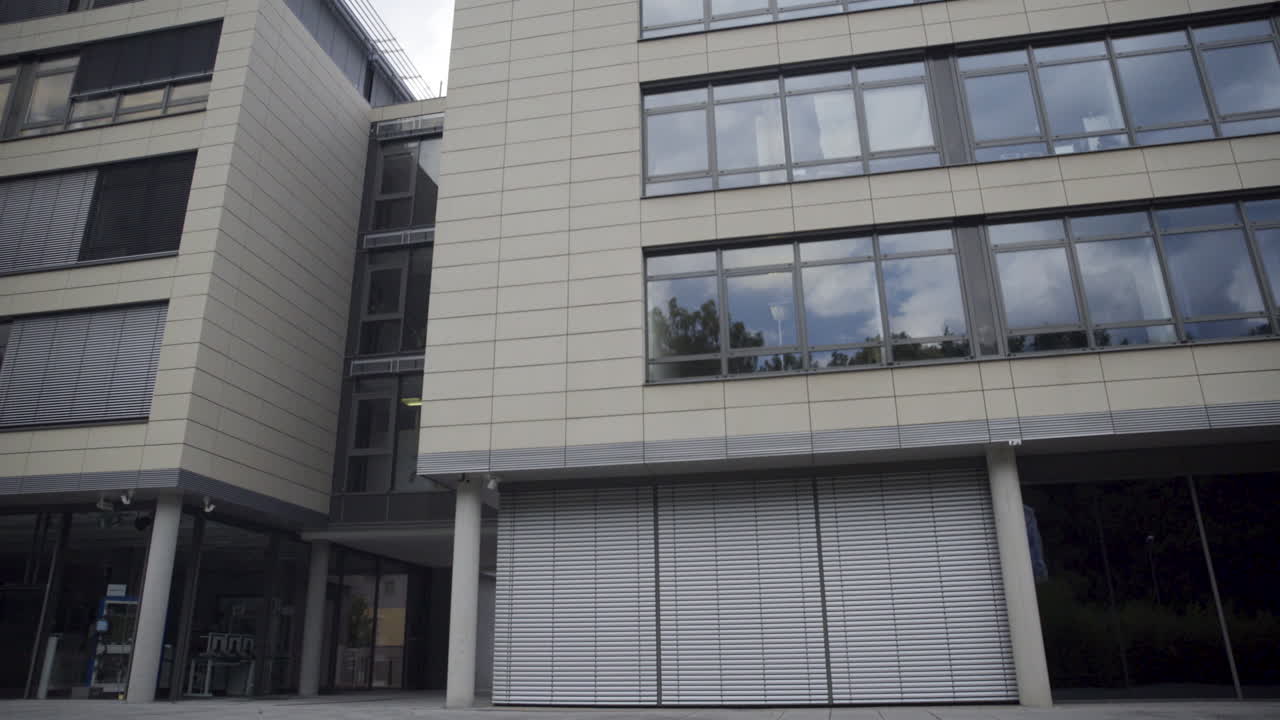 Pan forth and back shot of smart factory in germany