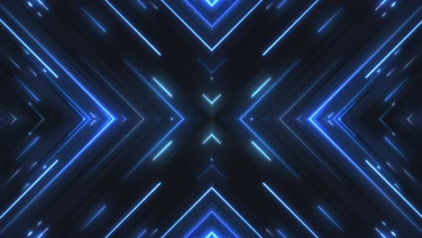rayos de neón azul animados 4k