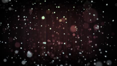 partículas abstractas que vuelan animación en desenfocado