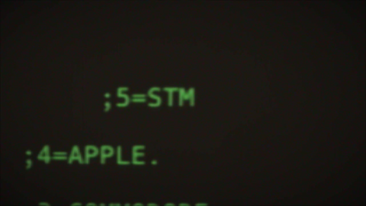 Vintage Computer Terminal Screen