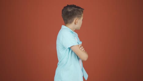 the boy who is offended.