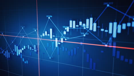 statistical graph with business finance concept, 3d rendering.