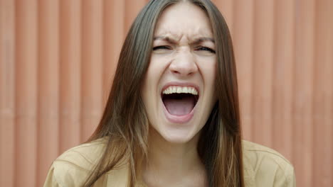 angry woman portrait