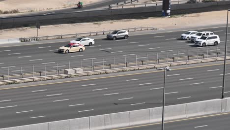 4k: traffic on the highway in dubai, e 11 road the united arab emirates