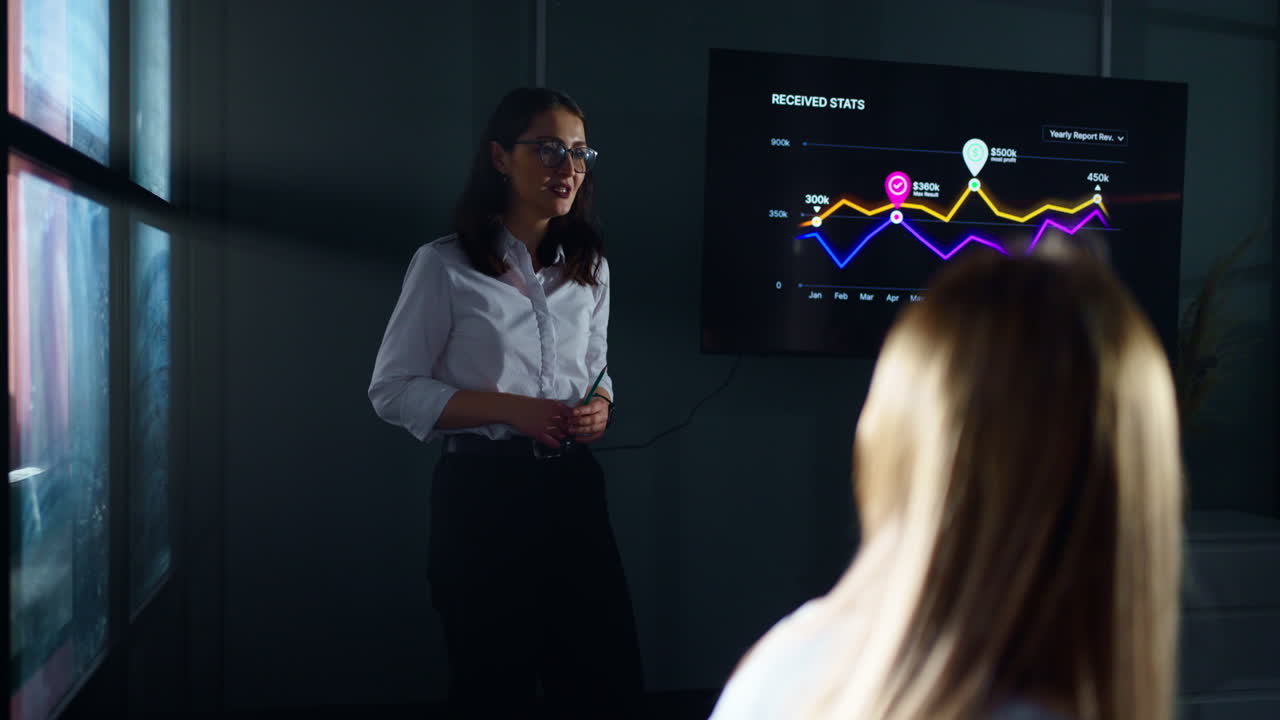 reunión de presentación de negocios en la oficina