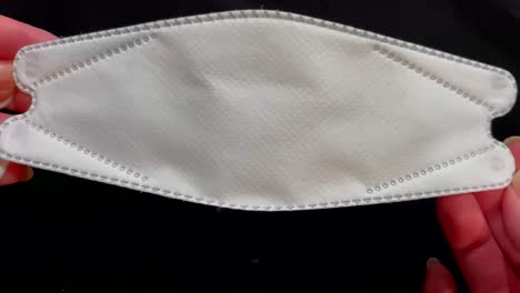 máscara de filtro kf94 blanca