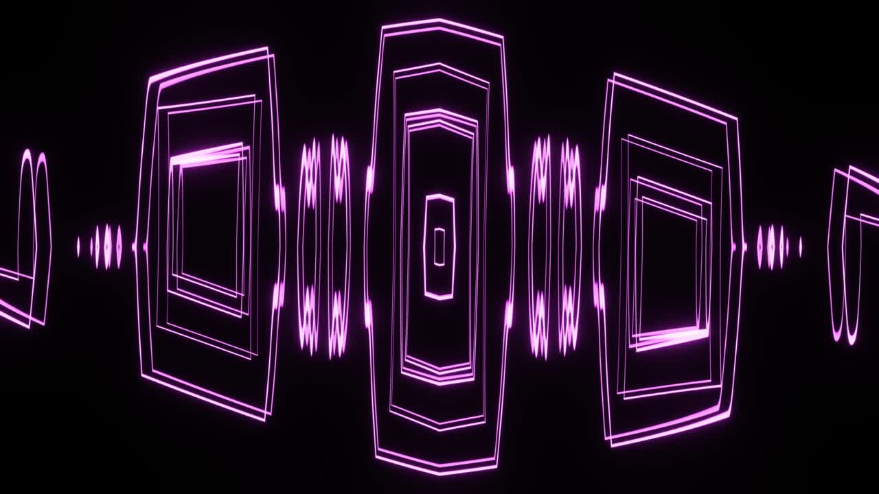 Abstract pulsating pattern for music