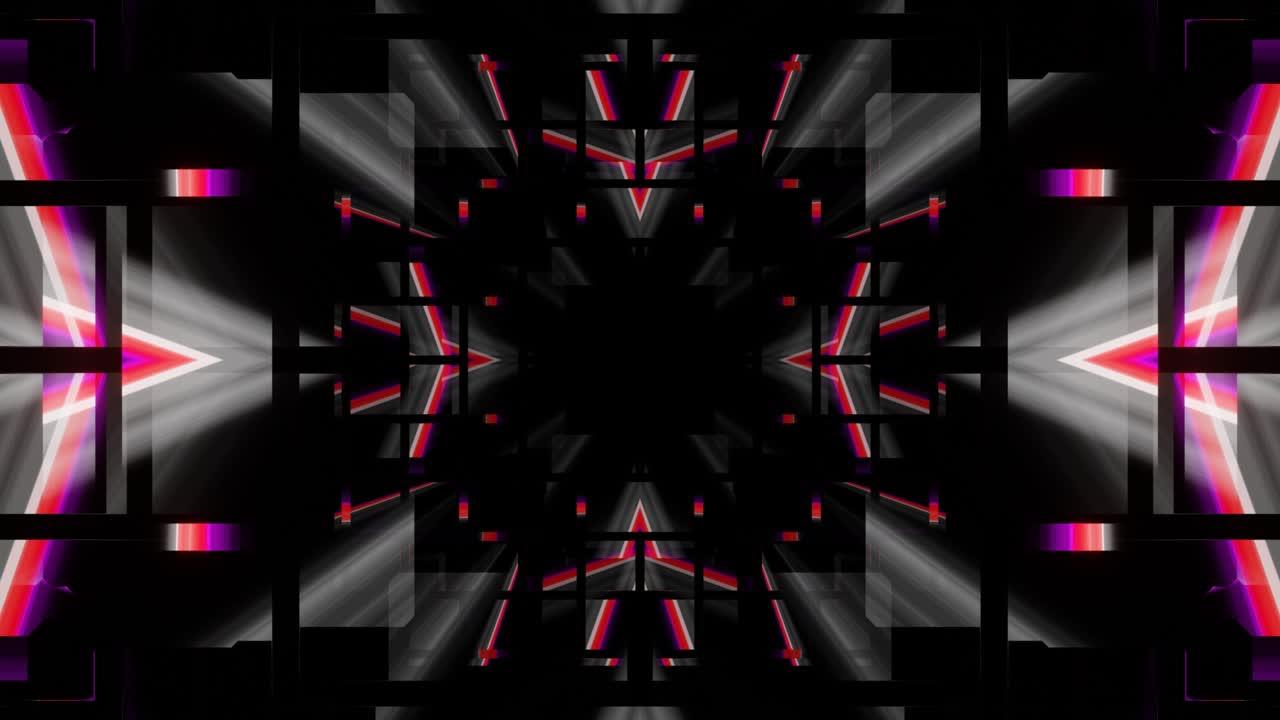 Abstract smooth animation for visualization of LED panels, screens