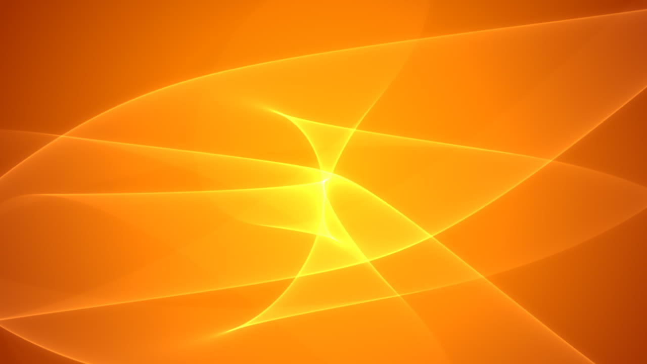 Dynamic Abstract Orange and Yellow Light Waves Background