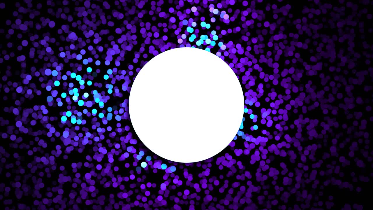 fondo bokeh abstracto con marco de círculo