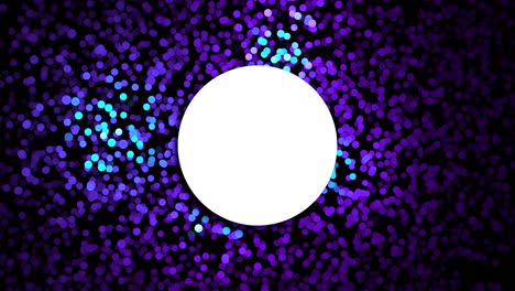 abstract bokeh background with circle frame