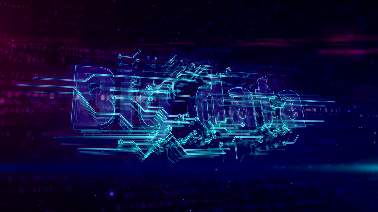 Big data concept loopable animation